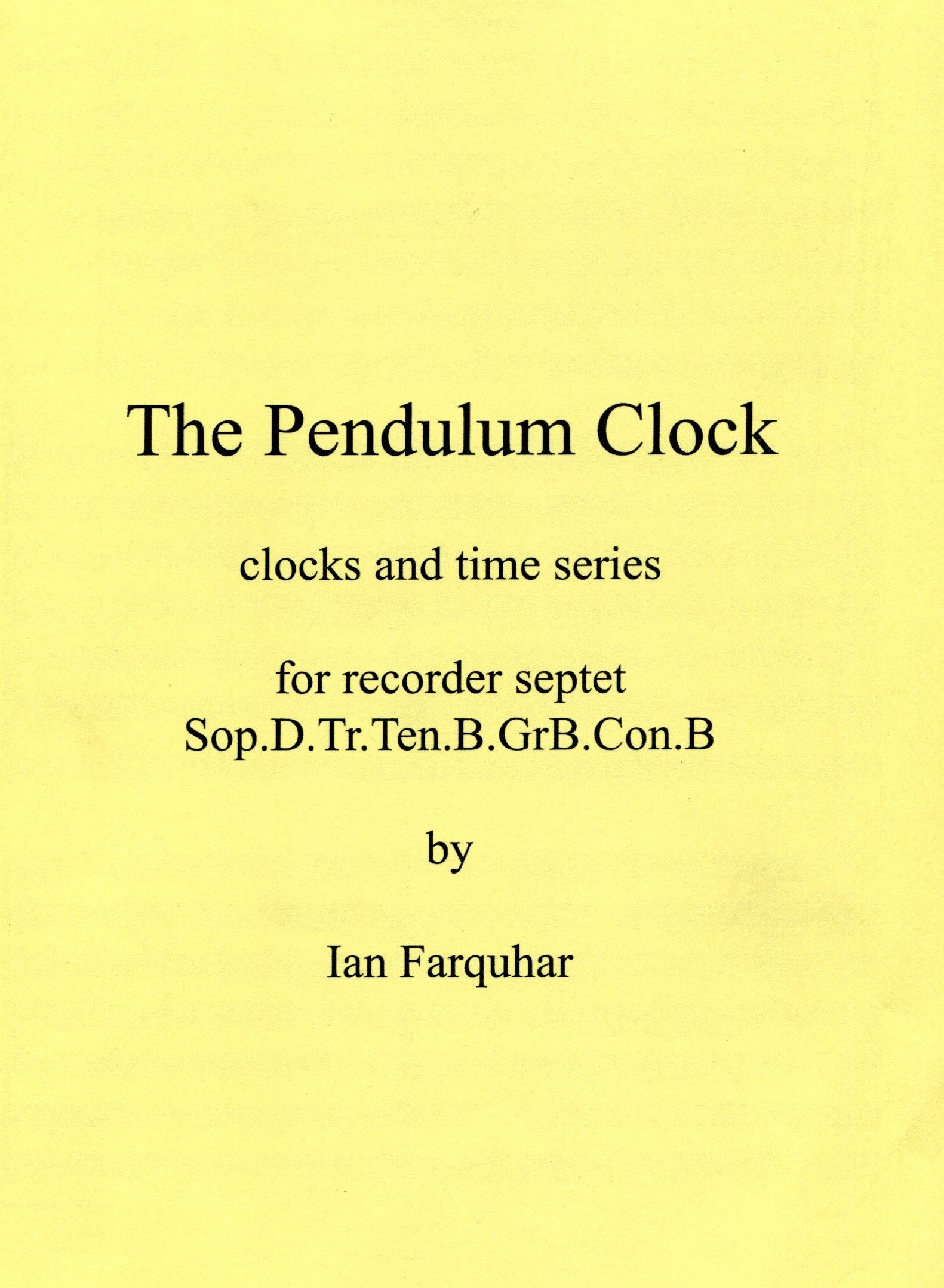 The Pendulum Clock