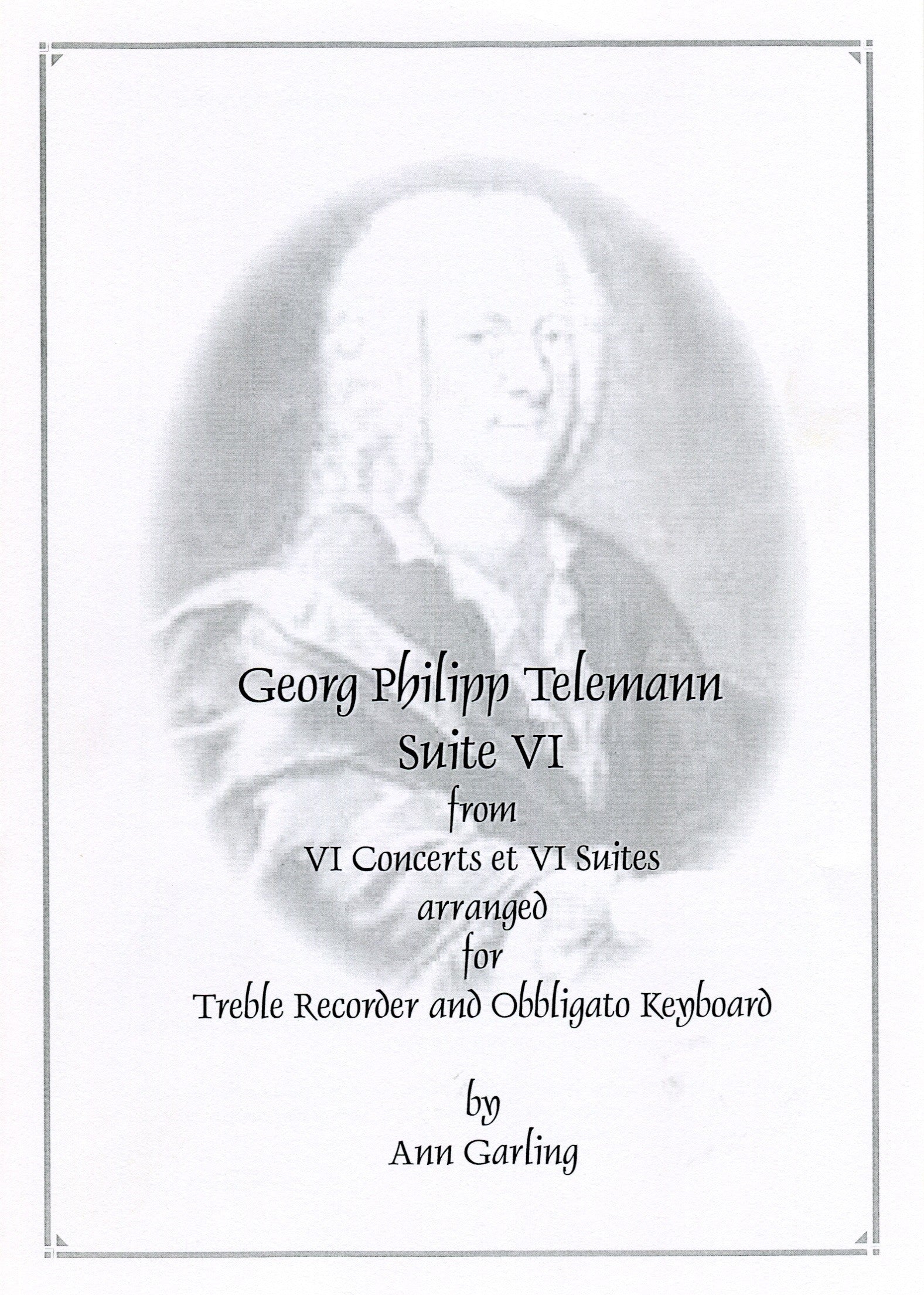 Suite VI from VI Concerts et VI Suites in f minor.  TWV42:d3