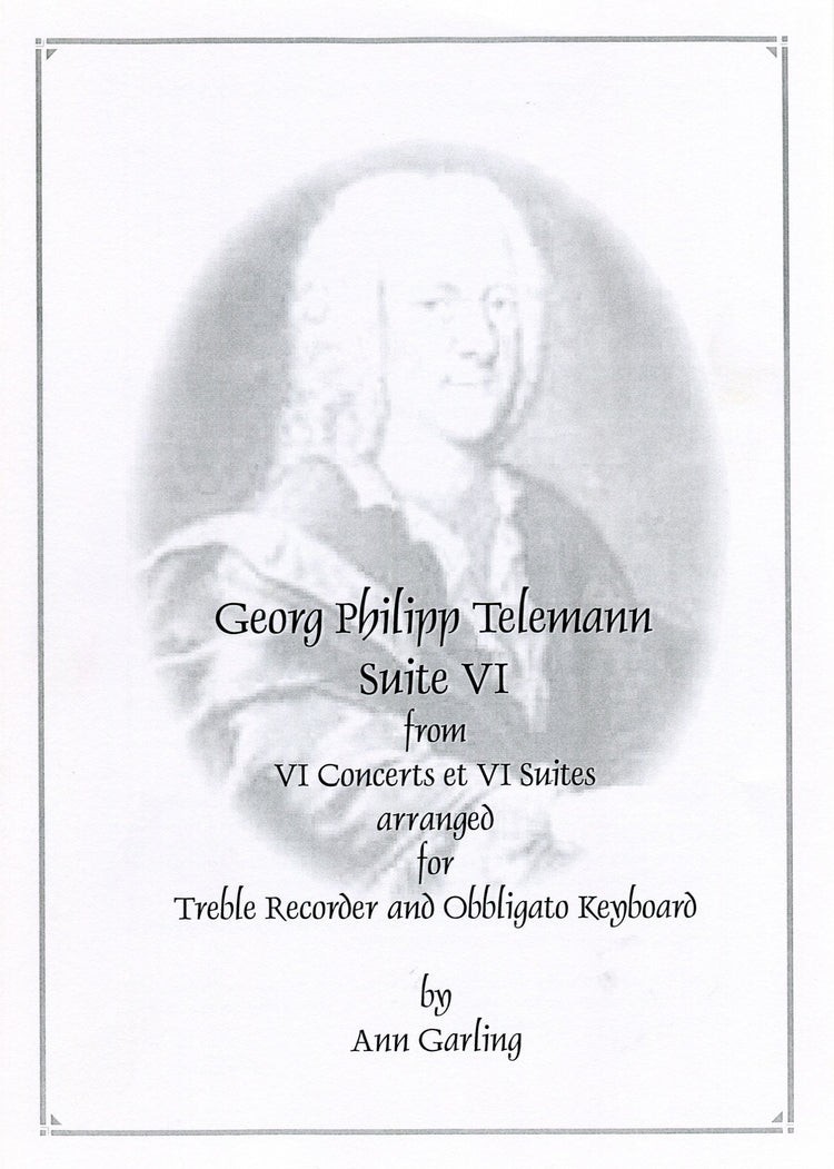 Suite VI from VI Concerts et VI Suites in f minor.  TWV42:d3