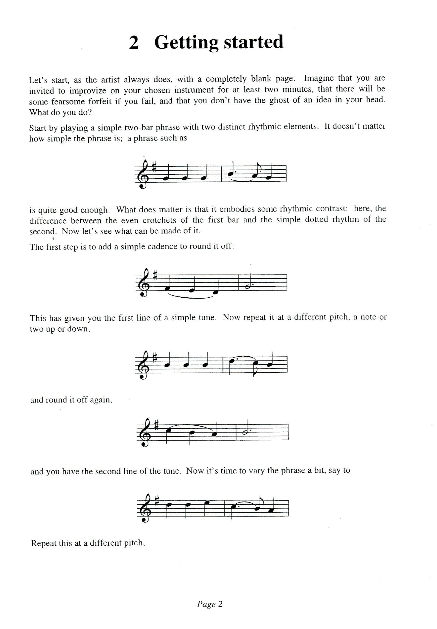 Piper on the Mountain  How to Improvize on a solo melody instrument
