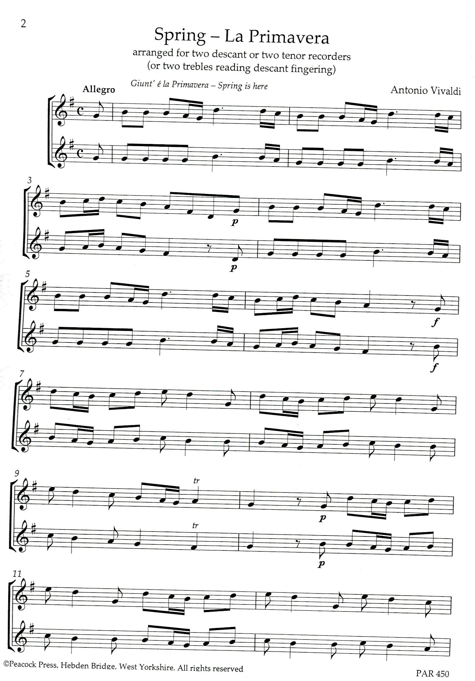 Spring from, "The Four Seasons"
