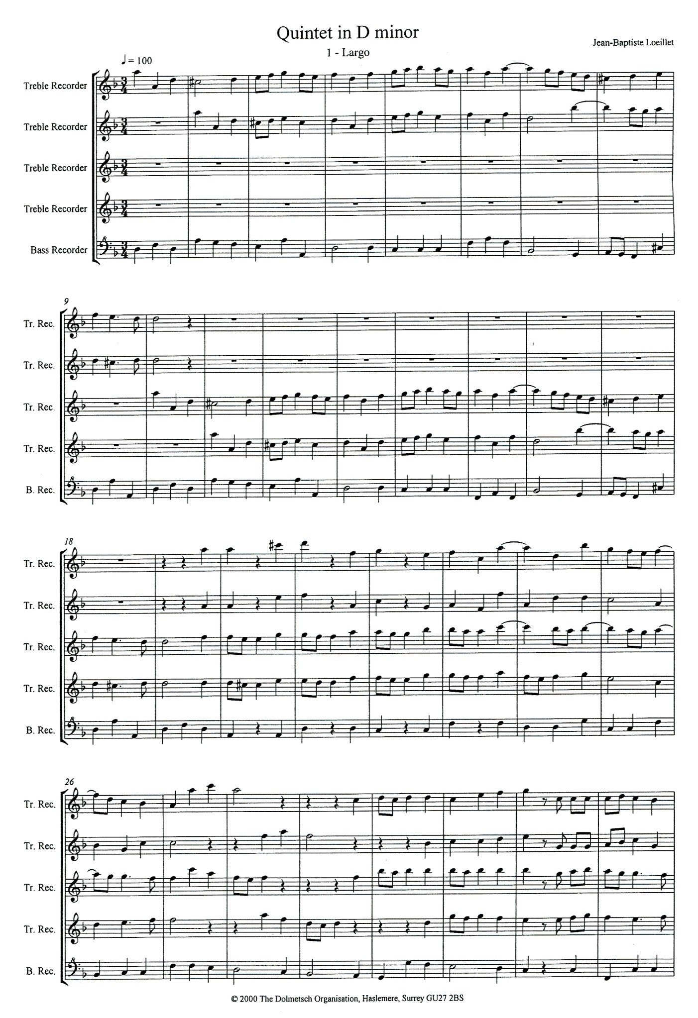 Quintet in D Minor