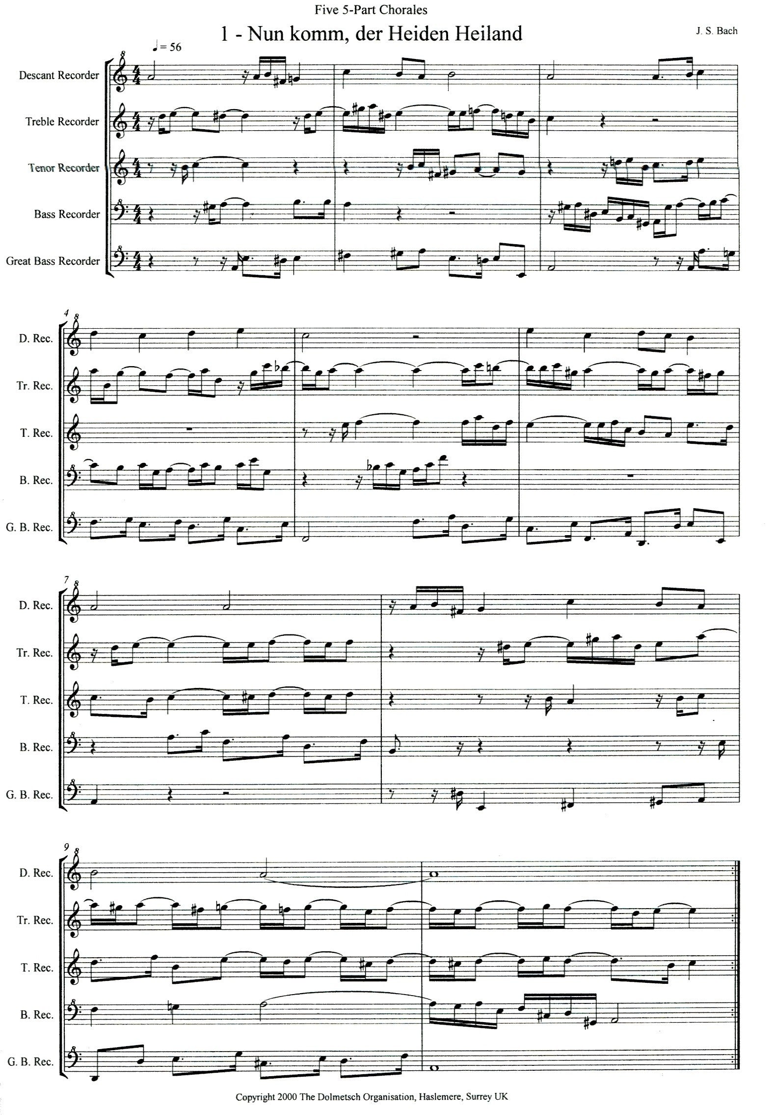 Five Five-Part Chorales