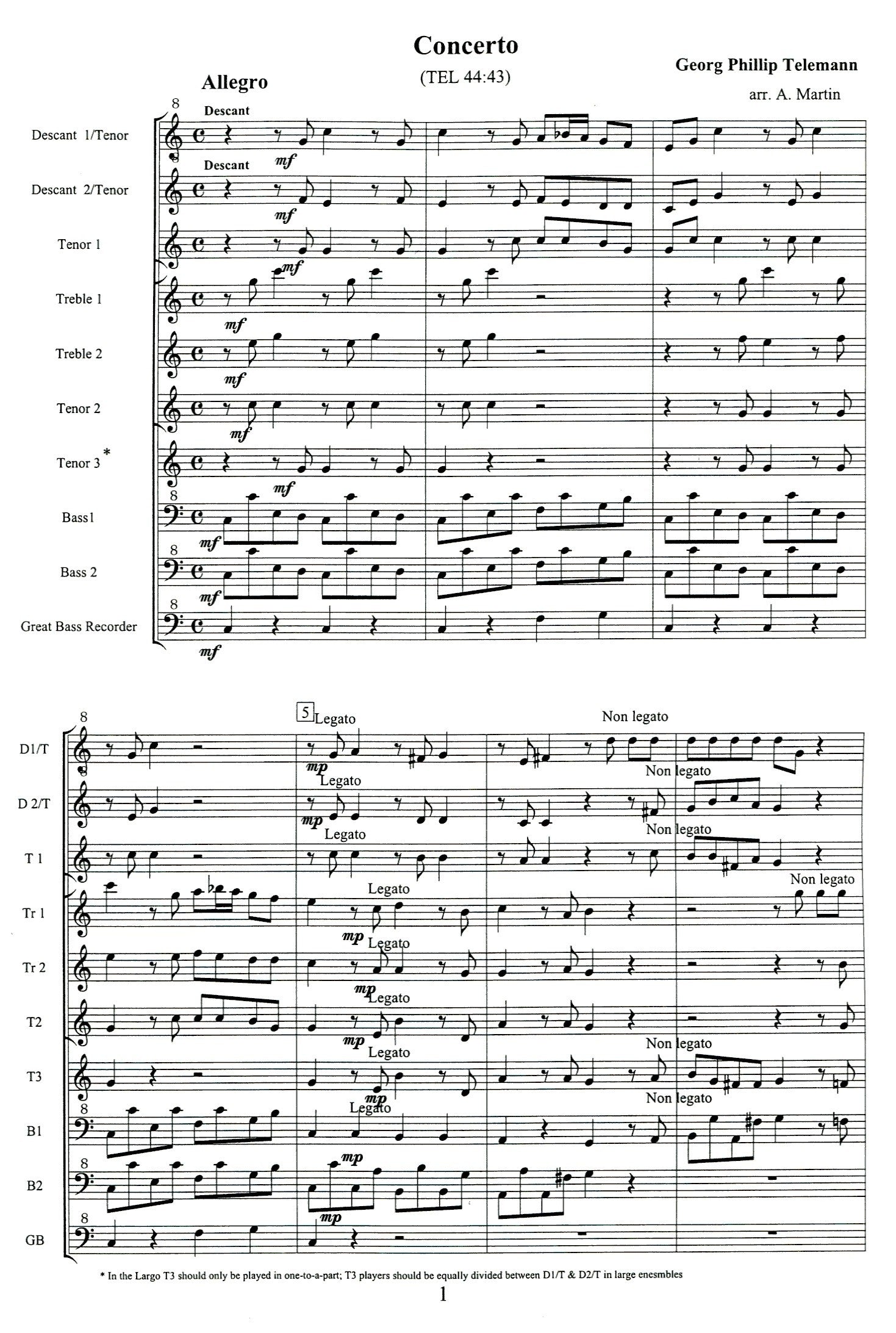 Concerto in C Major TEL 44:43