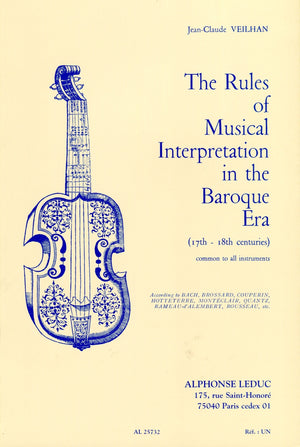 Rules of Musical Interpretation in The Baroque Era