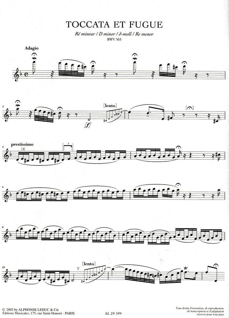 Toccata and Fugue BWV565 and Fantasis Chromatica BWV903