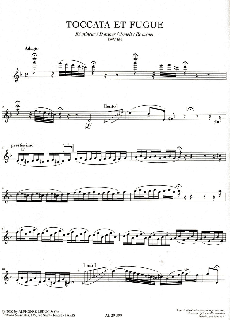 Toccata and Fugue BWV565 and Fantasis Chromatica BWV903