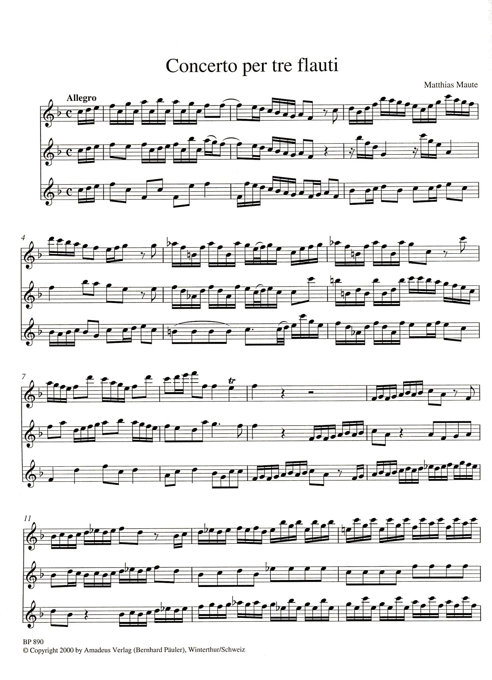 Concerto in F Major