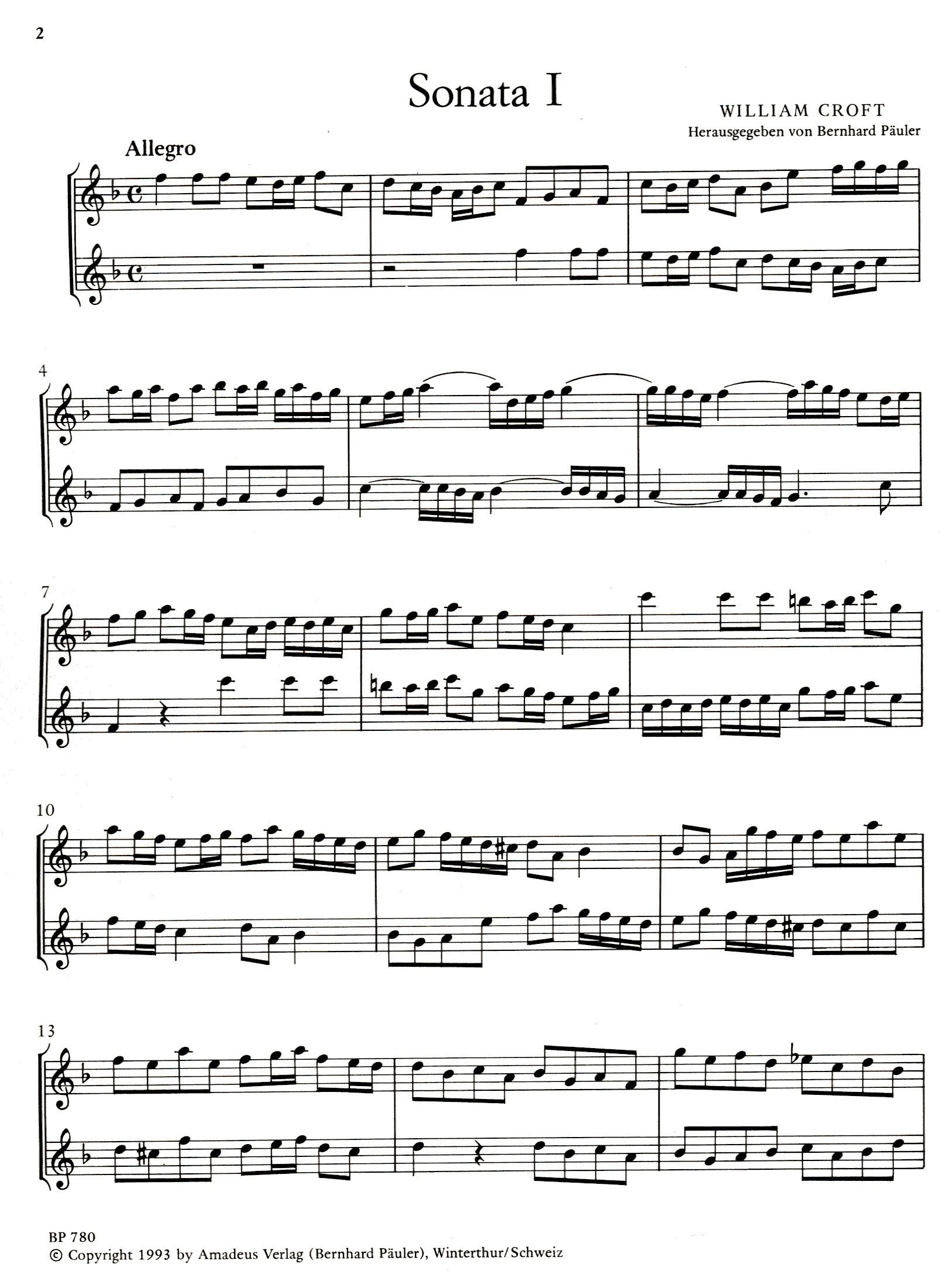 Six Sonatas