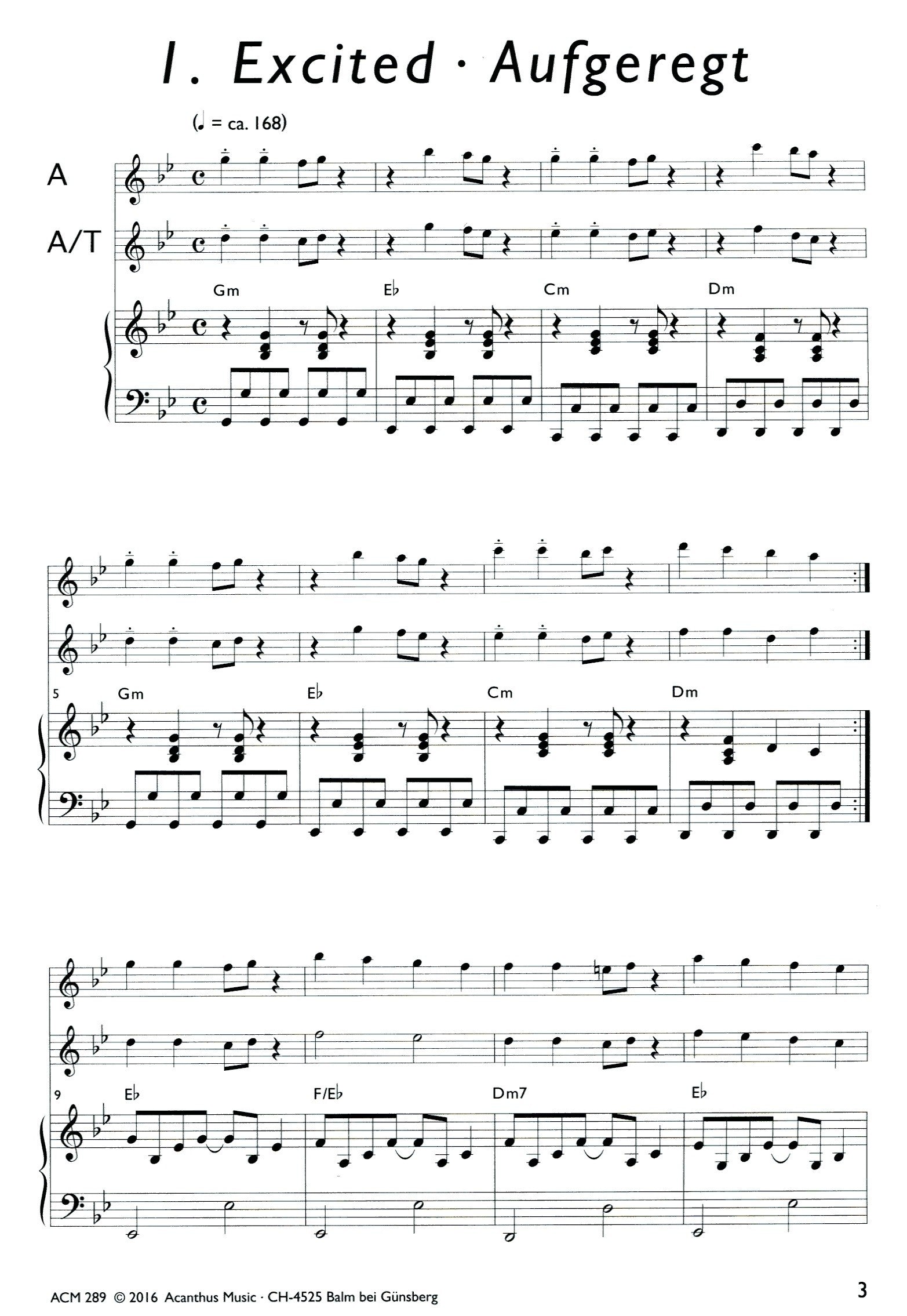 Moods for 2 Altos & Piano