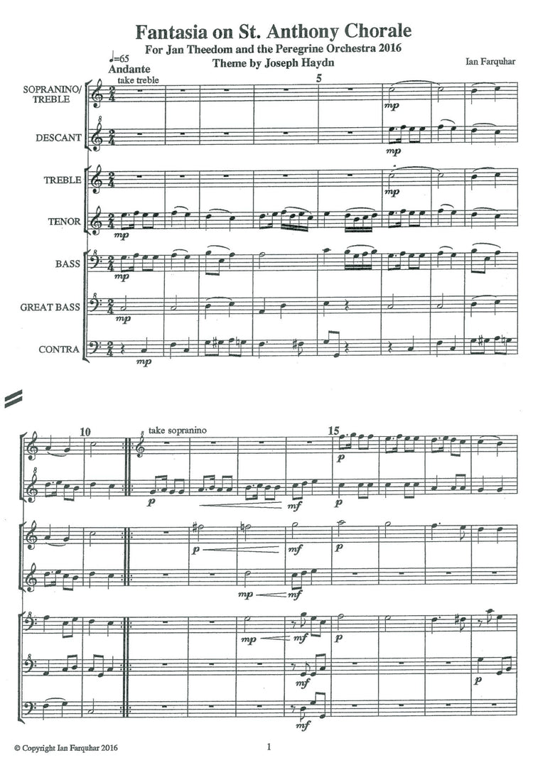Fantasia on St Anthony Chorale