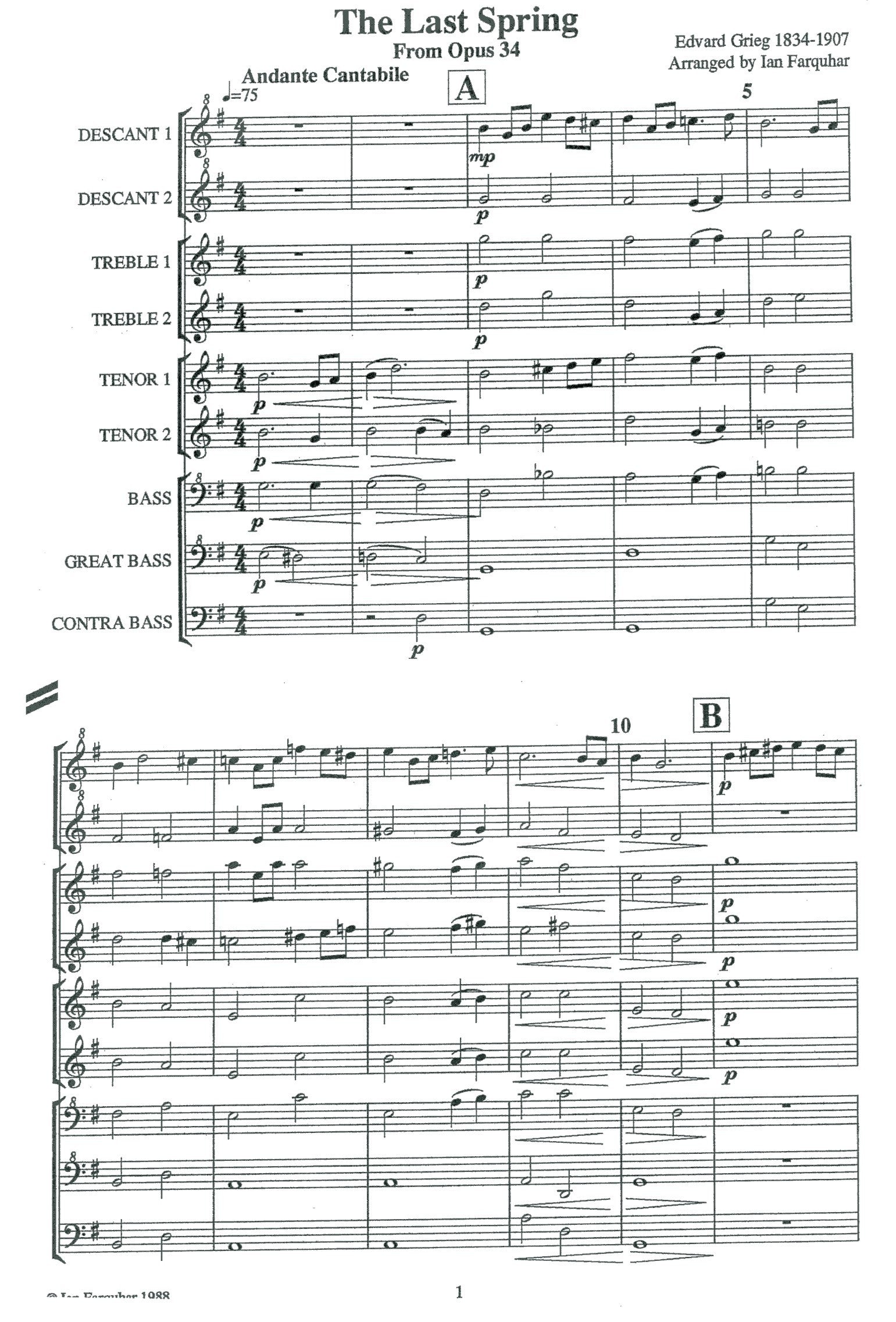 The Last Spring Op. 34