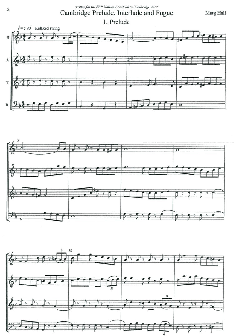 Cambridge Prelude, Interlude and Fugue