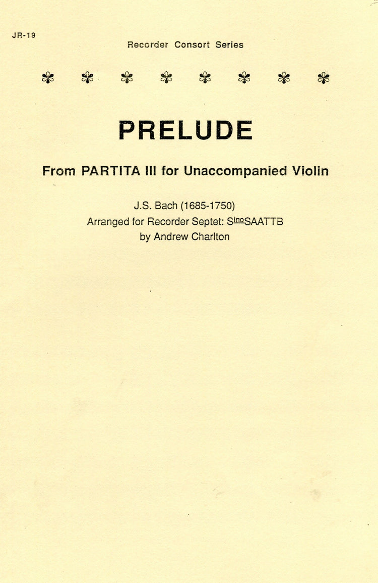 Prelude from Partita III for Unaccompained Violin