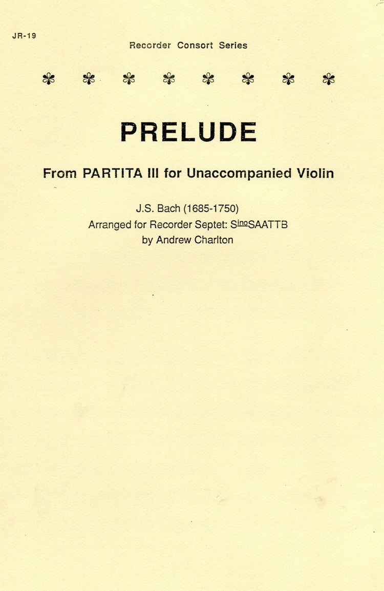 Prelude from Partita III for Unaccompained Violin