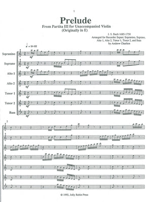 Prelude from Partita III for Unaccompained Violin