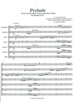 Prelude from Partita III for Unaccompained Violin