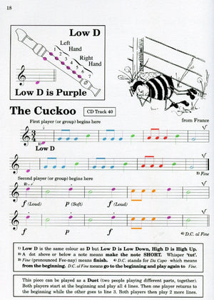 Recorder Playing in Colour Book 1