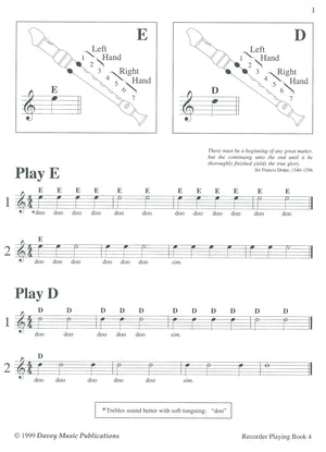 Recorder Playing for Treble Recorders Book 4