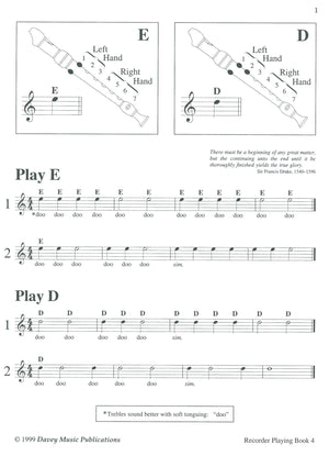 Recorder Playing for Treble Recorders Book 4
