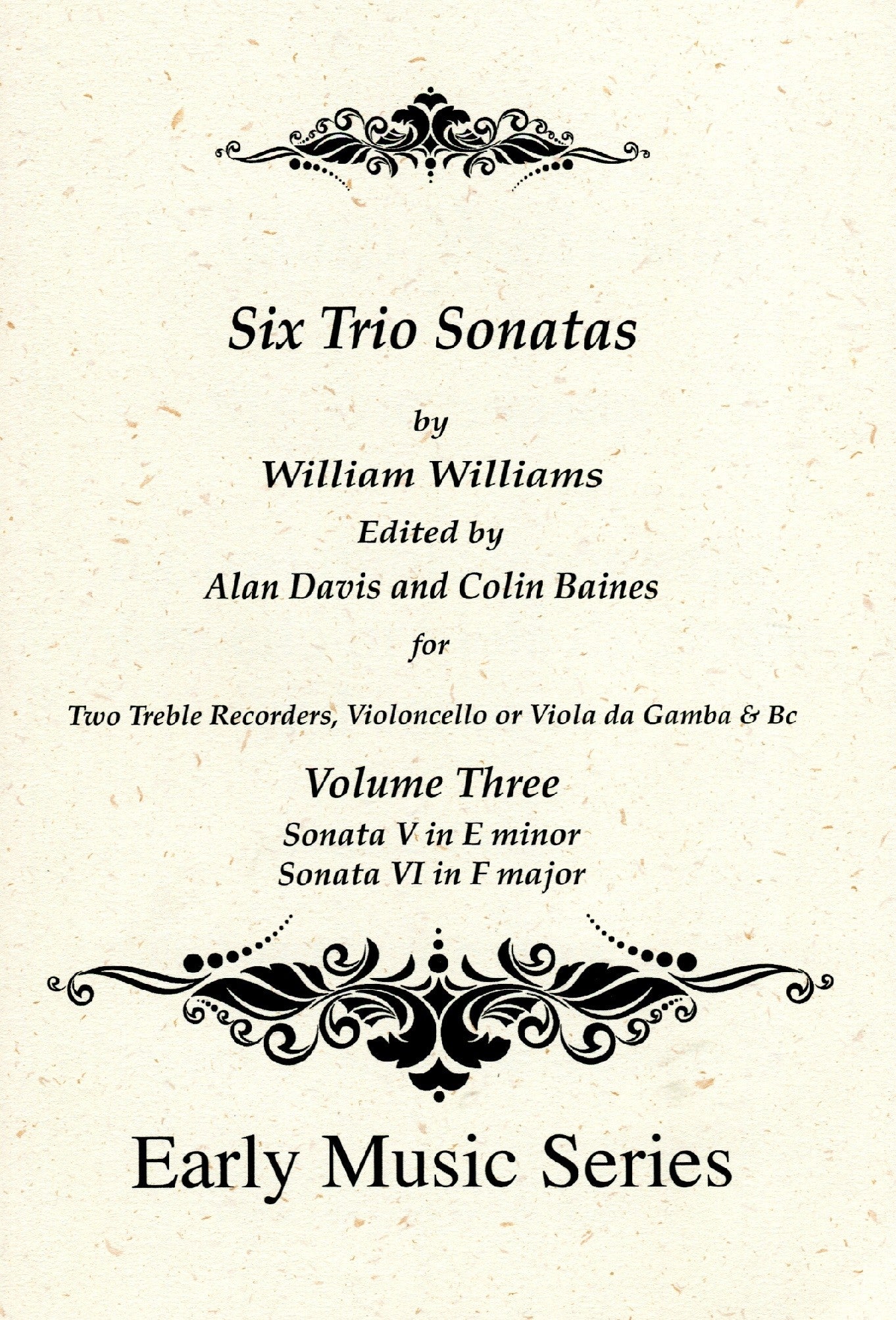 Six Trio Sonatas Volume 3