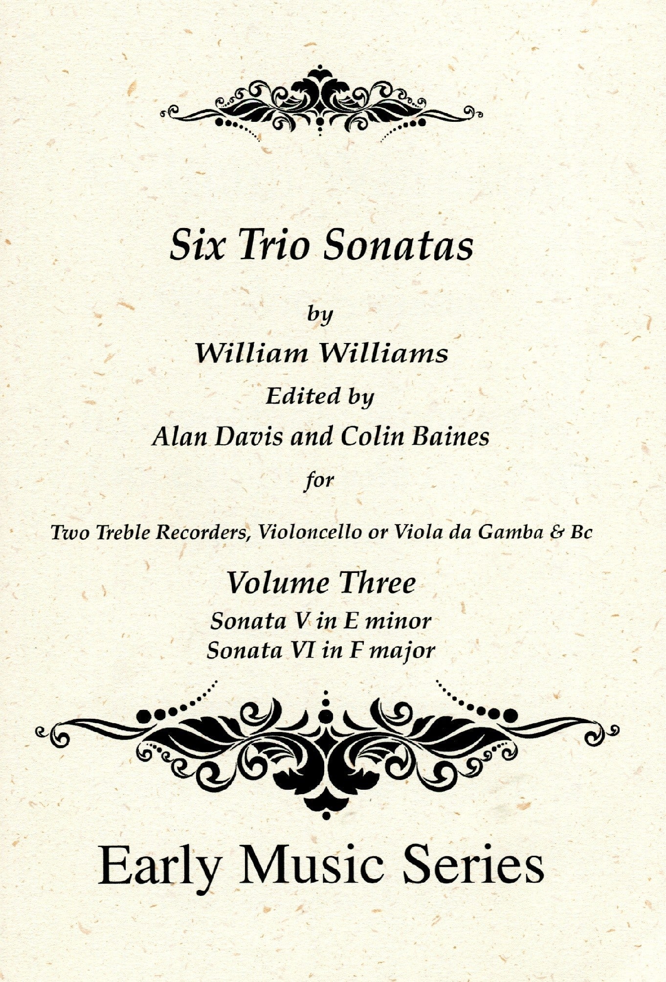 Six Trio Sonatas Volume 3