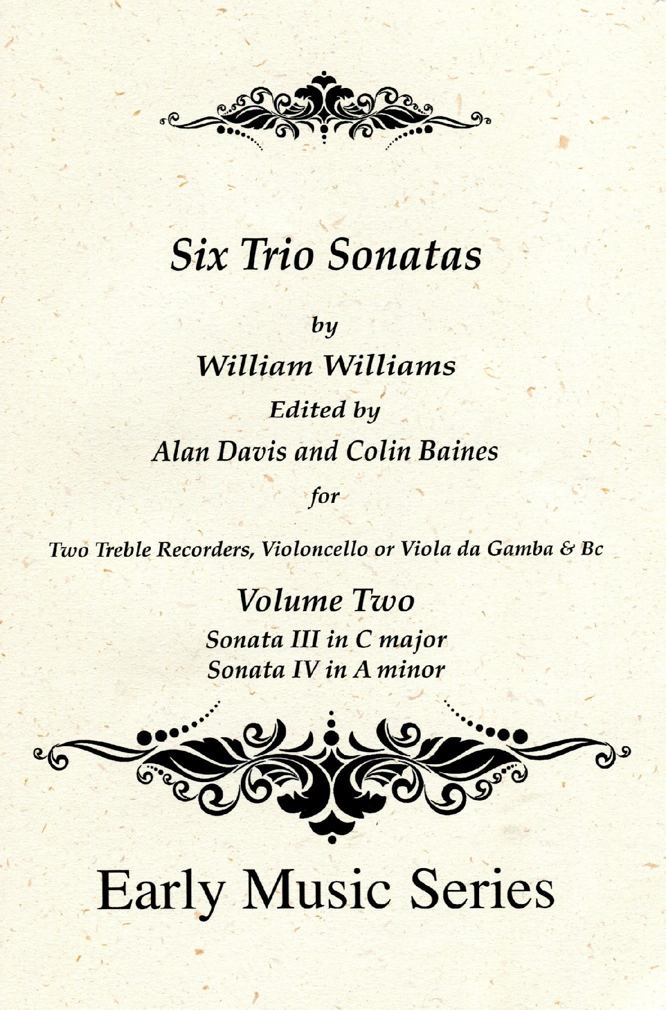 Six Trio Sonatas Volume 2