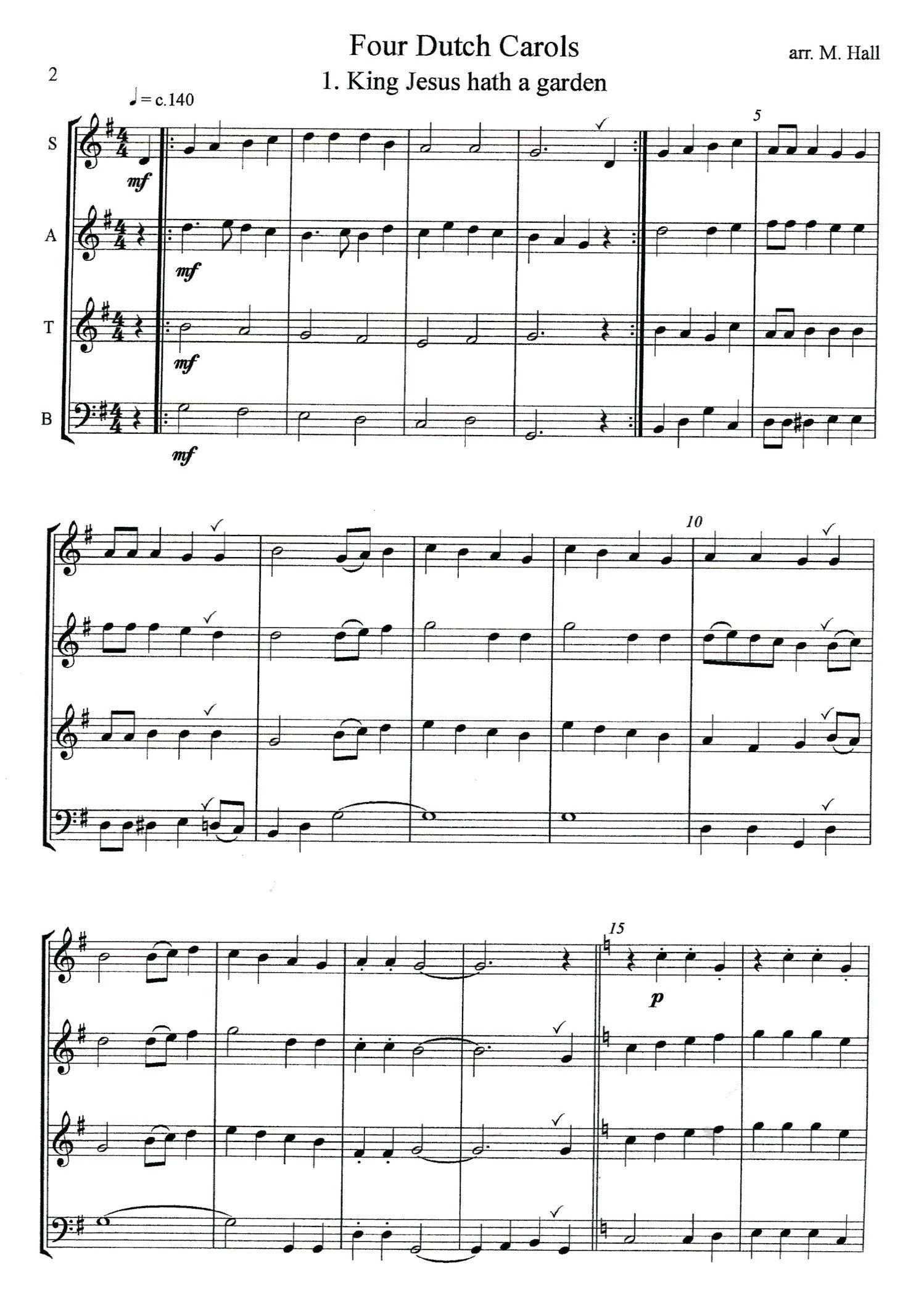 Four Dutch Carols