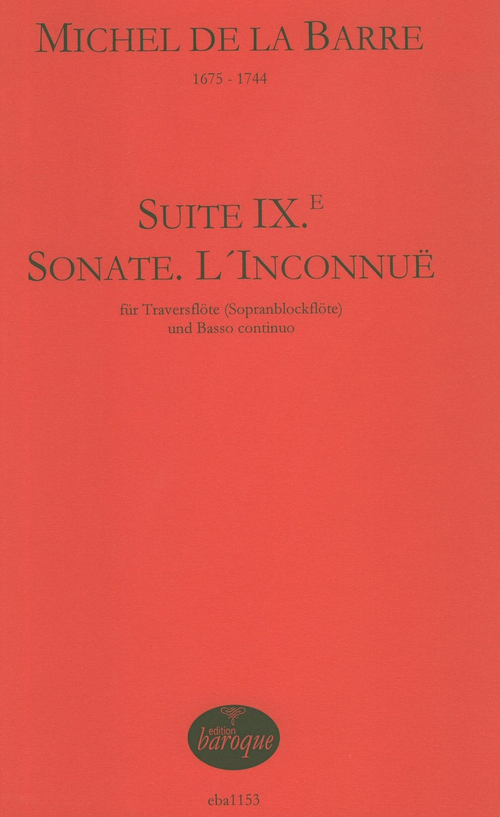 Suite IX, Sonate L'Inconnue