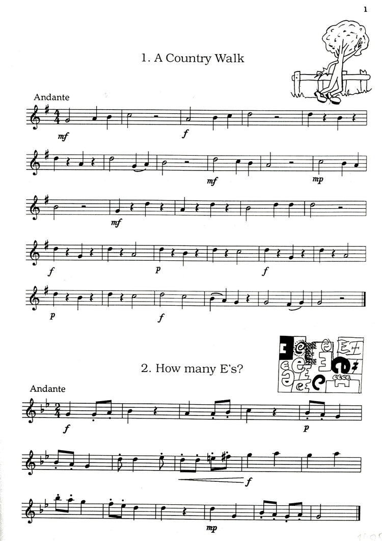 Descant Recorder Studies Book 1: 16 Melodic Studies