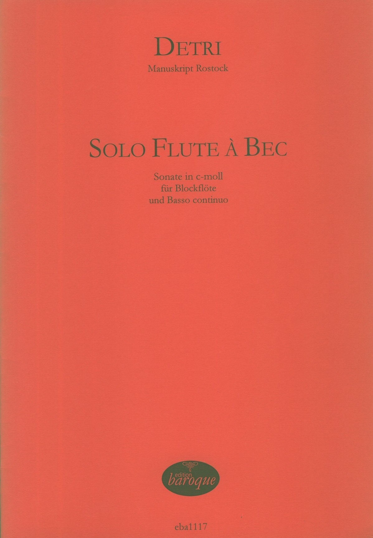 Solo Flute a Bec