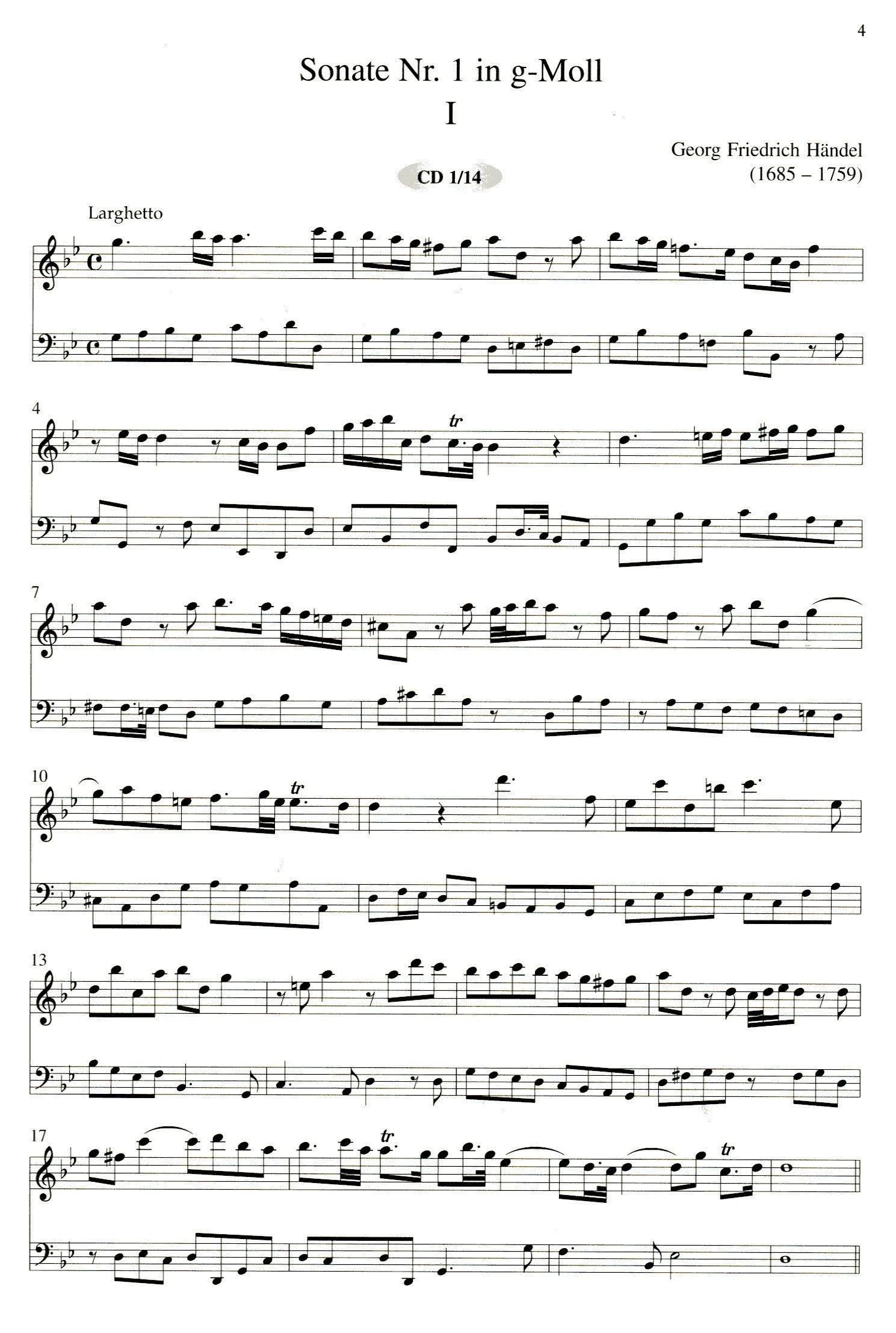 The Complete Sonatas for Treble Recorder and Basso Continuo Vol 1, Sonatas 1-3