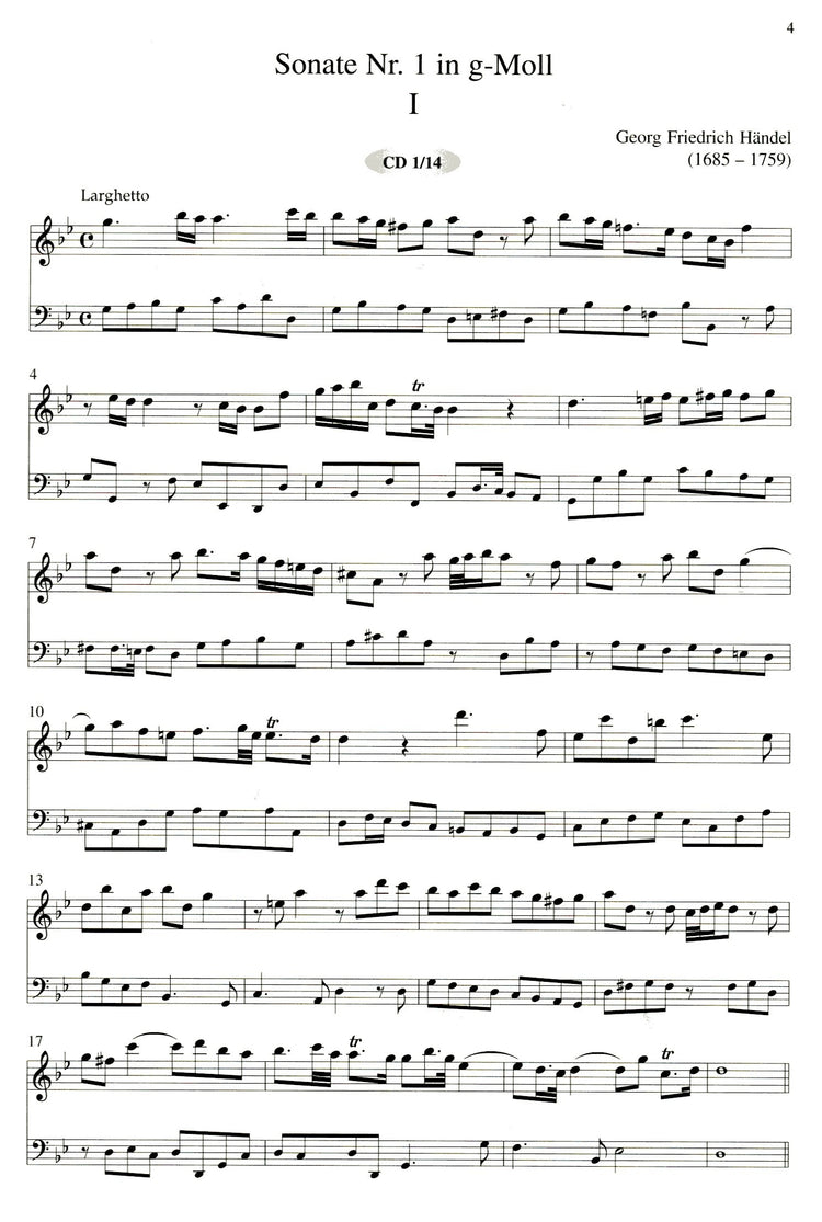 The Complete Sonatas for Treble Recorder and Basso Continuo Vol 1, Sonatas 1-3