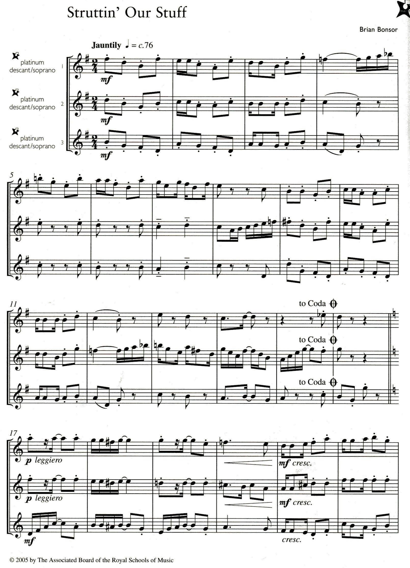 Music Medals: Platinum Recorder Ensemble Pieces