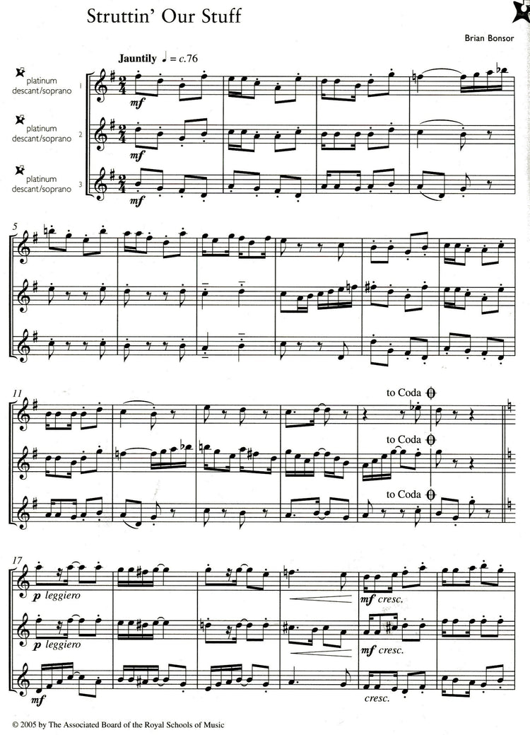 Music Medals: Platinum Recorder Ensemble Pieces