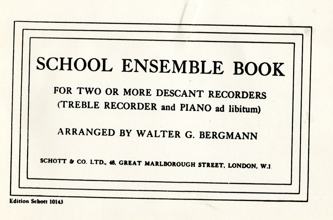School Ensemble Book