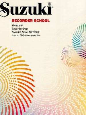 Recorder School Volume 6 Recorder Part