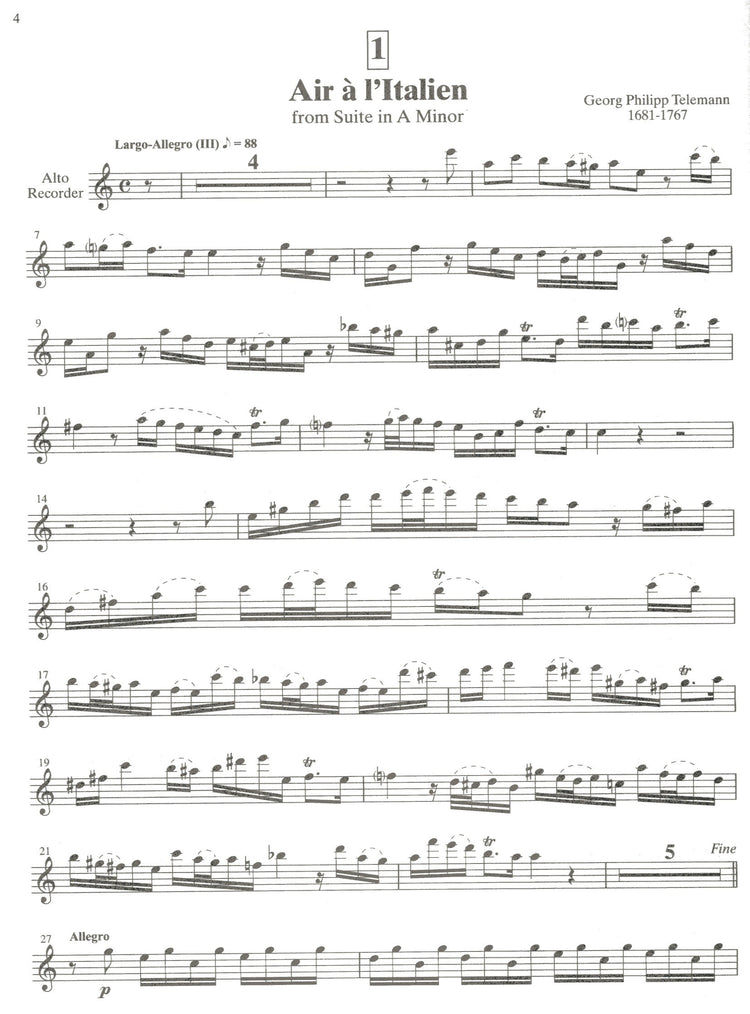 Recorder School Volume 6 Recorder Part