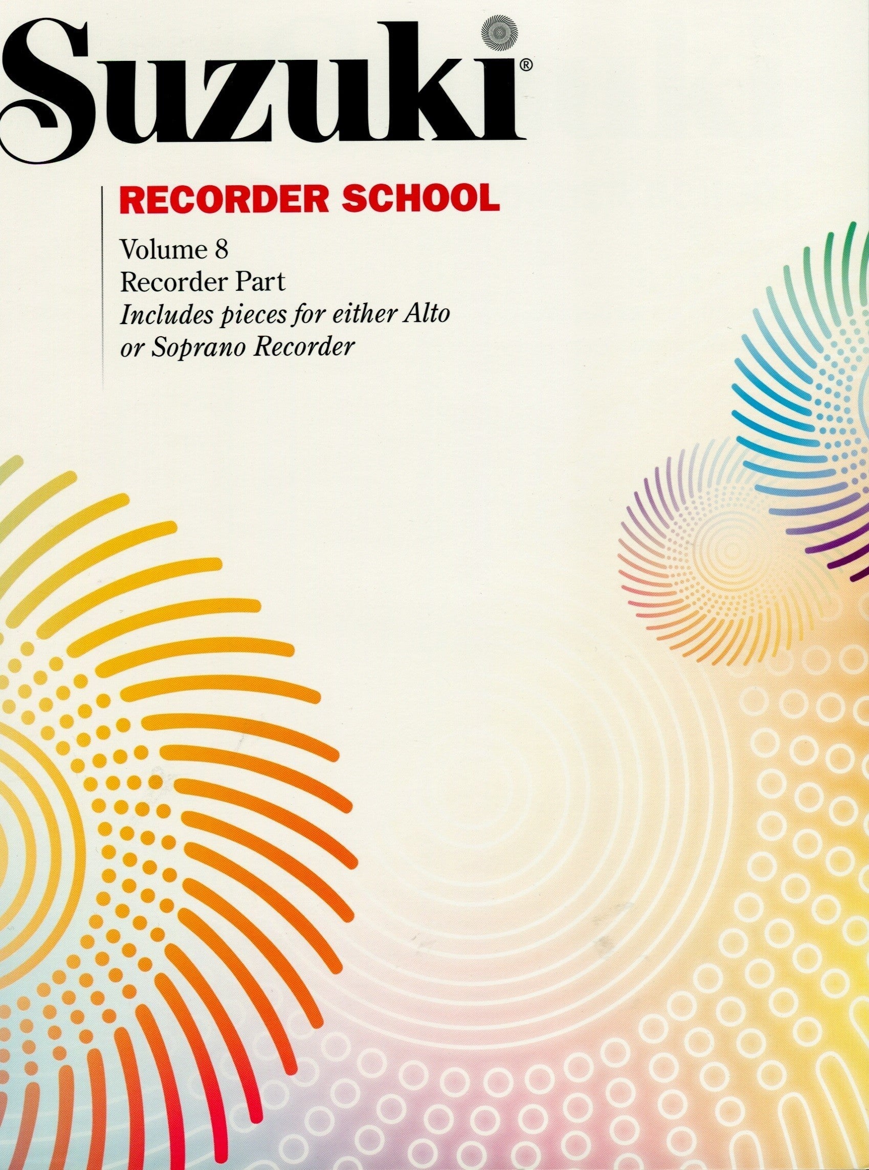 Recorder School Volume 8 Recorder Part