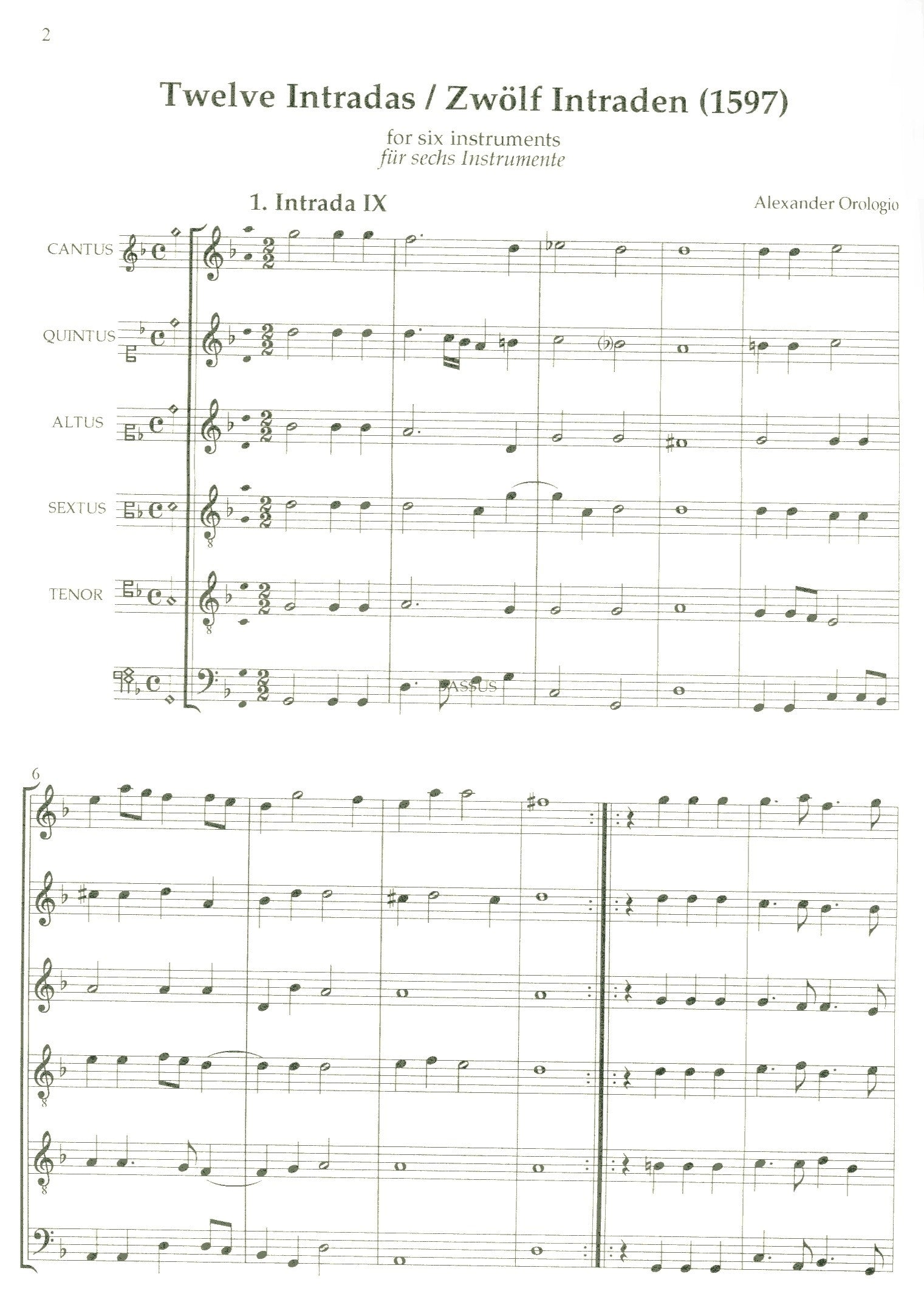 Twelve Intradas for 6 instruments