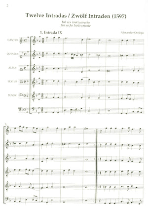 Twelve Intradas for 6 instruments