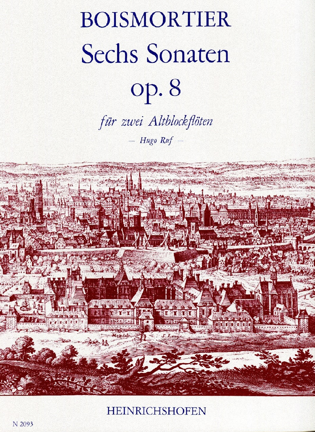 6 Sonatas Op. 8 for two treble recorders