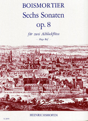 6 Sonatas Op. 8 for two treble recorders