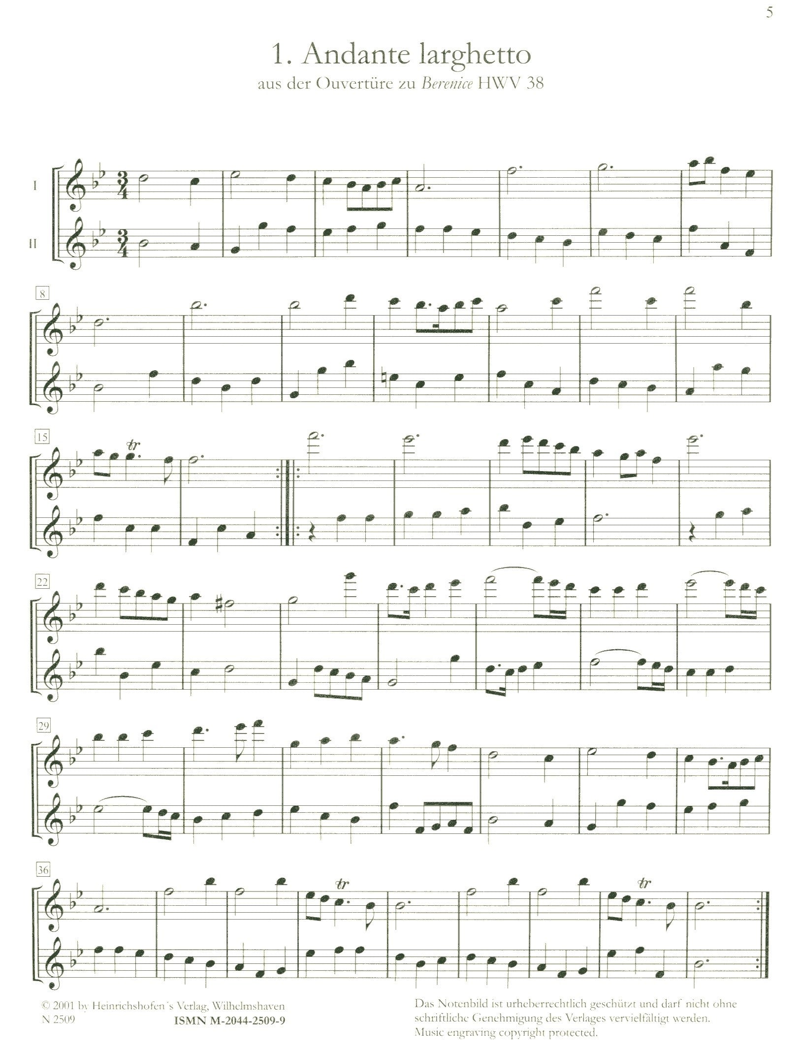 Arias and Dance Movements from Operas and Oratorios