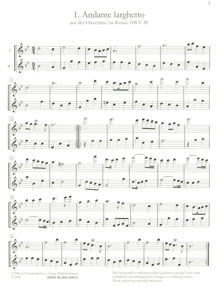 Arias and Dance Movements from Operas and Oratorios