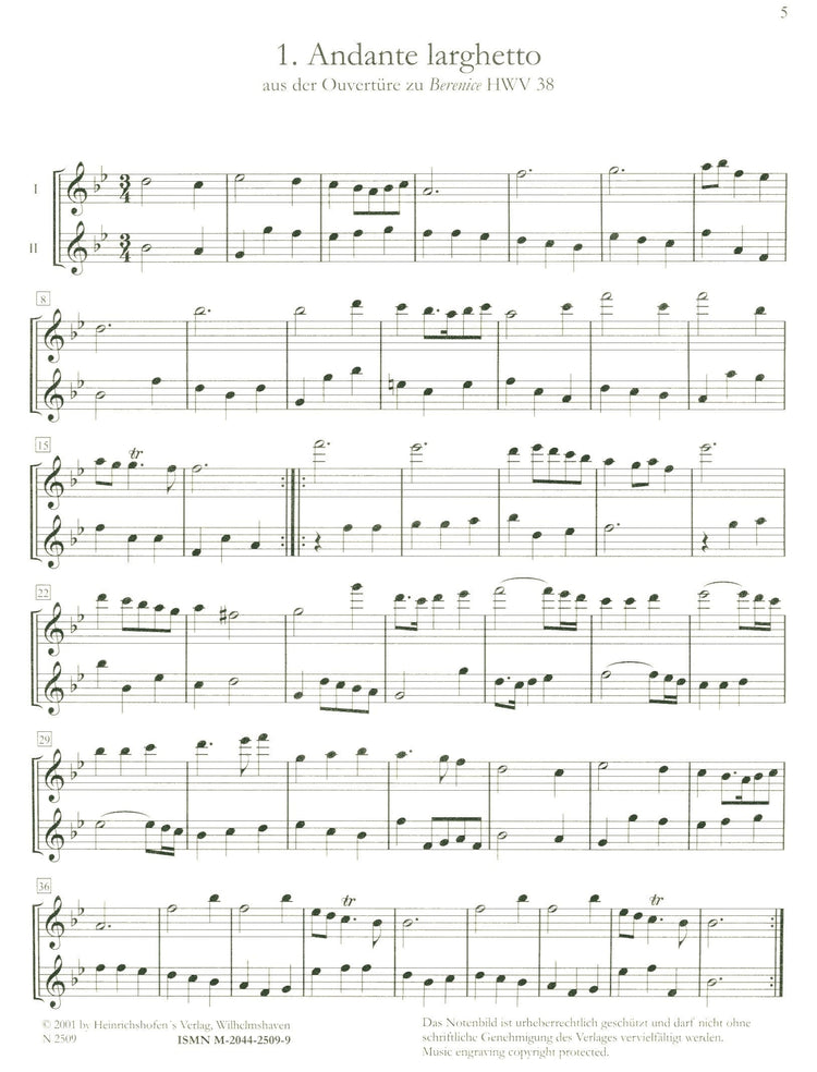 Arias and Dance Movements from Operas and Oratorios