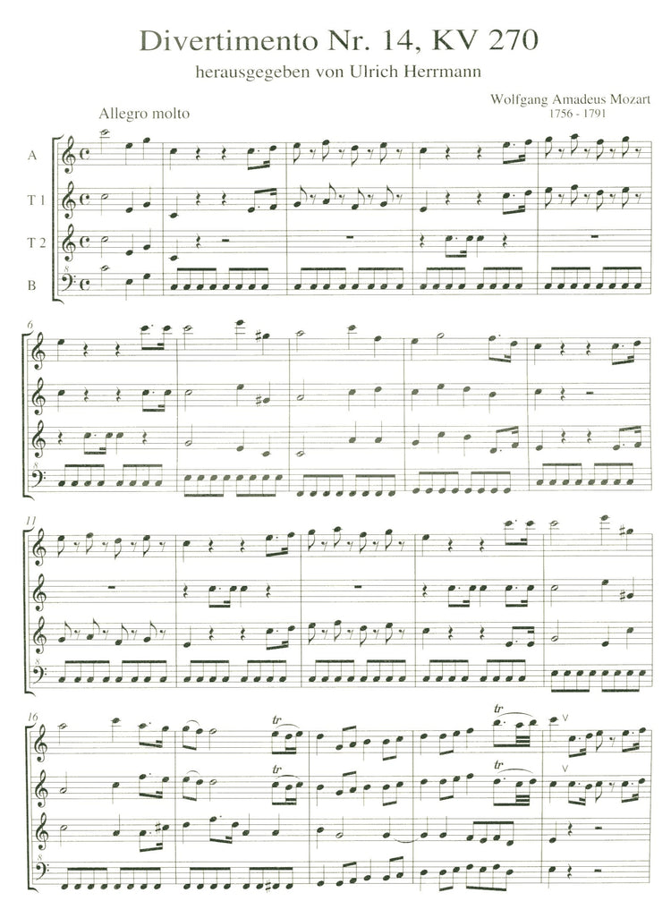 Divertimento Nr. 14, KV270