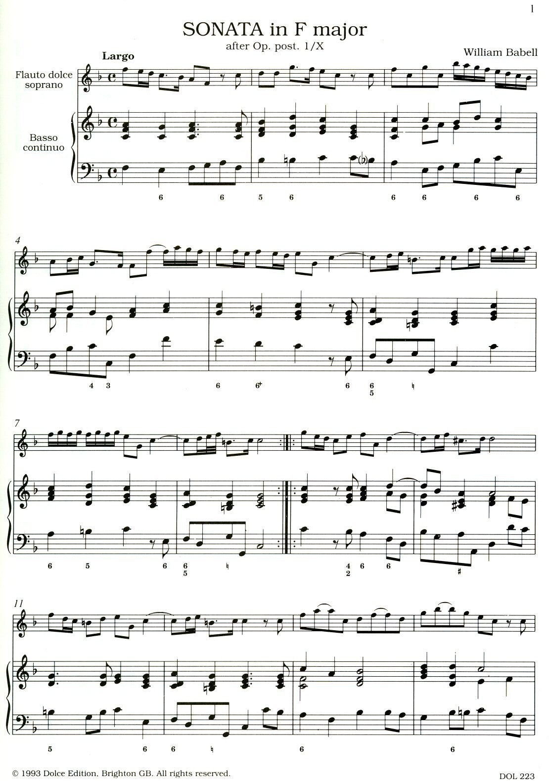 Sonata in F Major