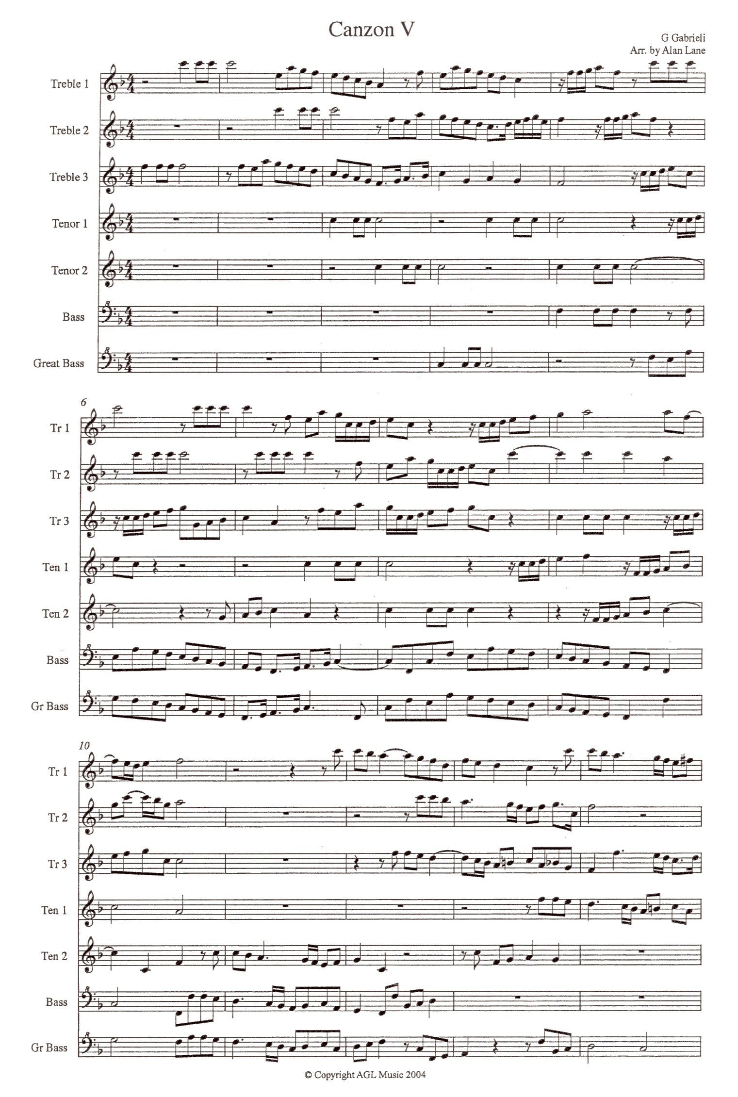 Canzon V