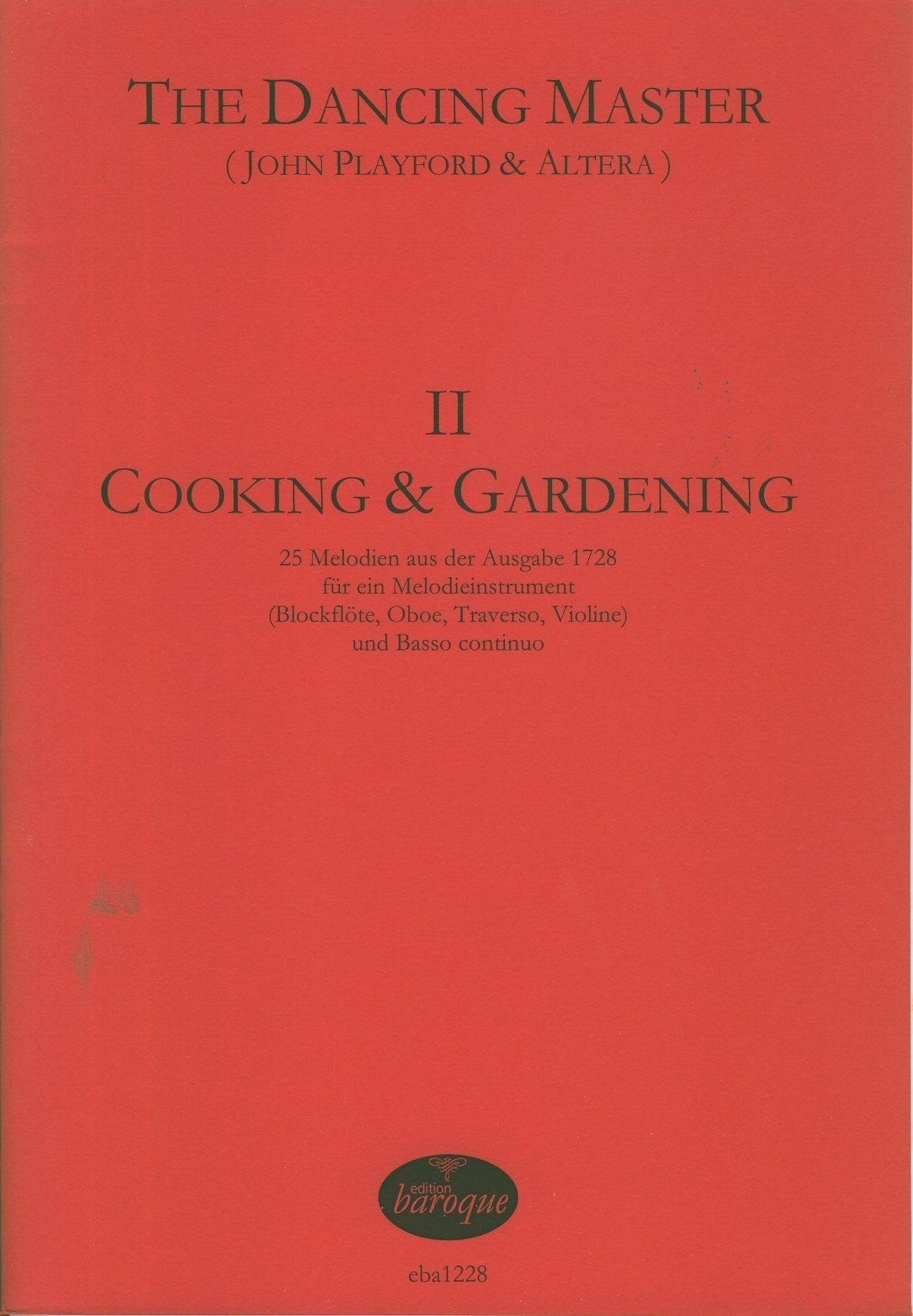 The Dancing Master IICooking and Gardening